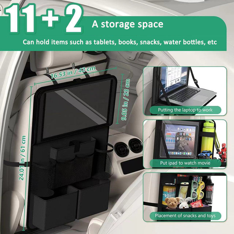 Carseat backrest storage bag