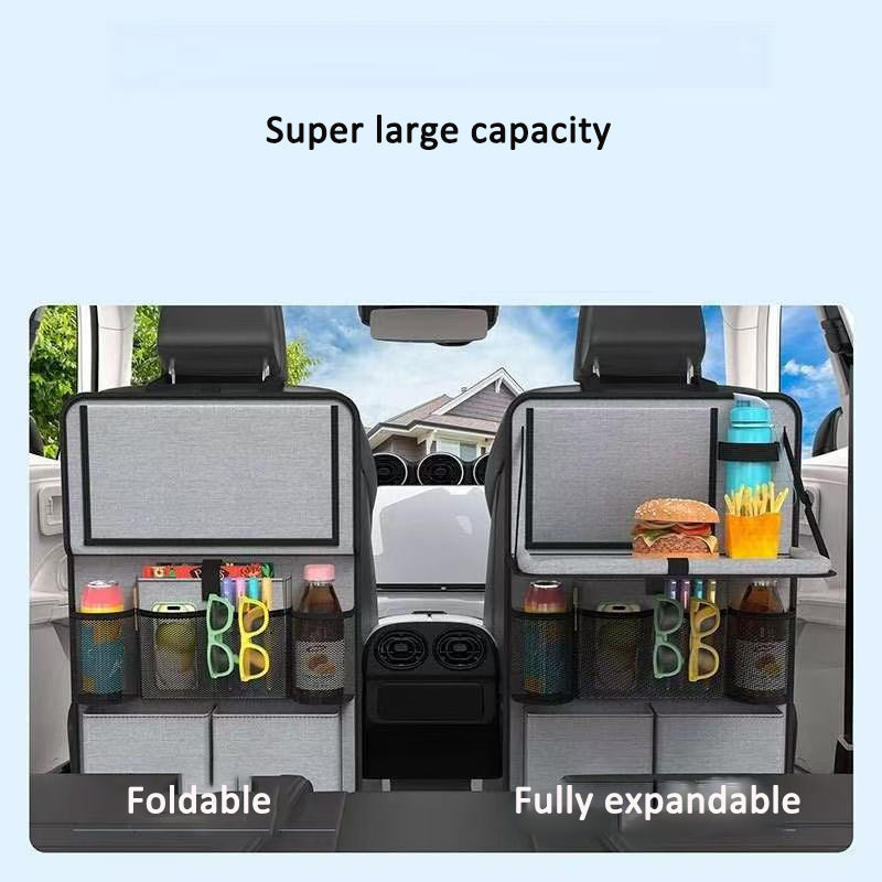 Carseat backrest storage bag