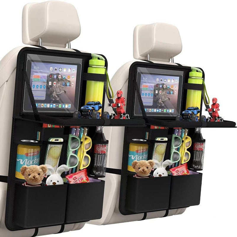 Carseat backrest storage bag