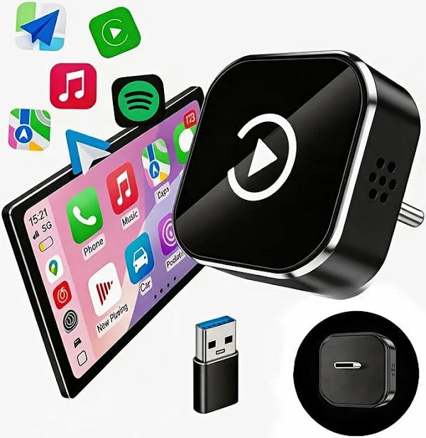 wireless apple CarPlay and android auto adapter