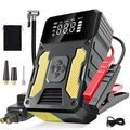Portable car jump starter with air compressor